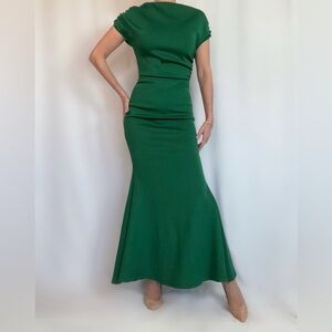 Elegant Green Maxi Dress